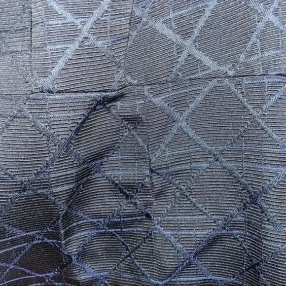 Taylor sleeveless blue/black textured dress 8 - Picture 5 of 7